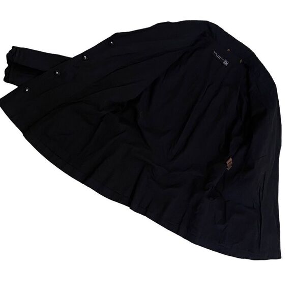 Elie Tahari for Saks 5th Avenue crinkle navy fitted blazer jacket size medium - Picture 9 of 12